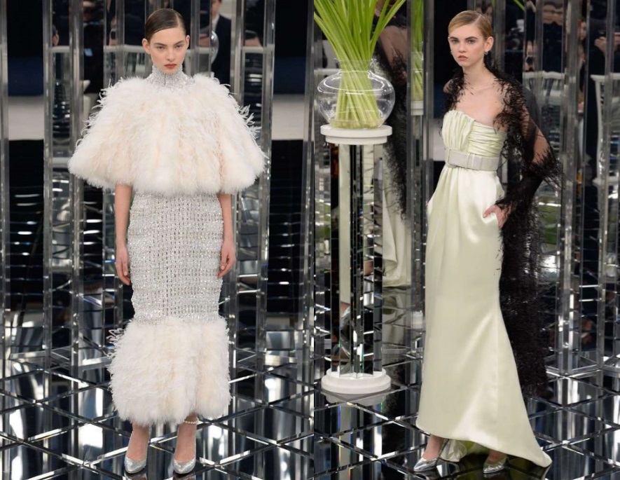 Abiti bicolor Chanel Haute Couture 2017