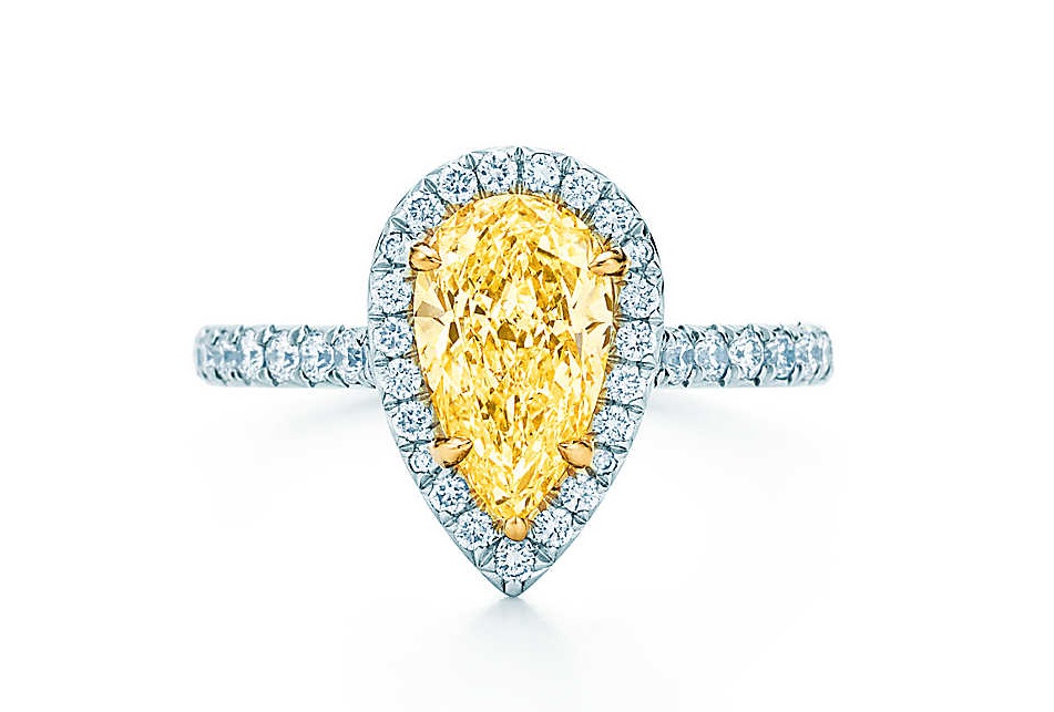Anello Tiffany Soleste con diamante giallo