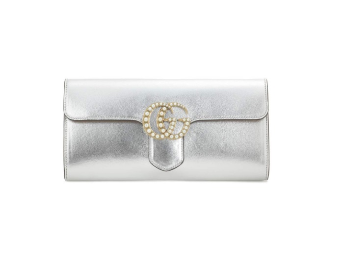 Pochette argento Gucci