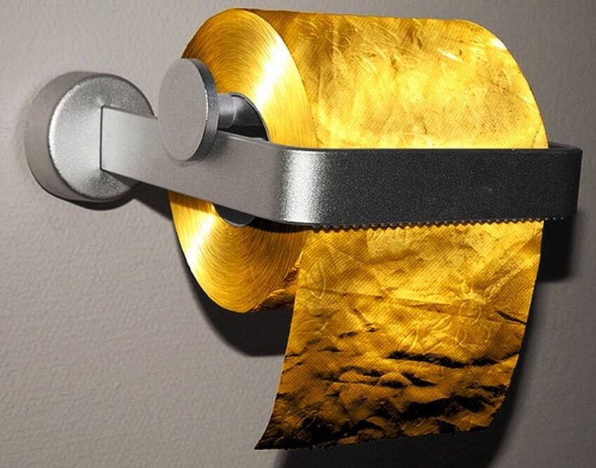 gold toilet paper