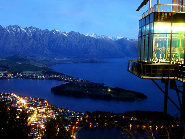 ristoranti panoramici skyline restaurant quennstown nuova zelanda