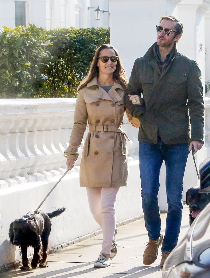 *EXCLUSIVE* Pippa Middleton and James Matthews pictured for the first time since engagement! **WEB MUST CALL FOR PRICING** **NO SUBSCRIPTIONS**