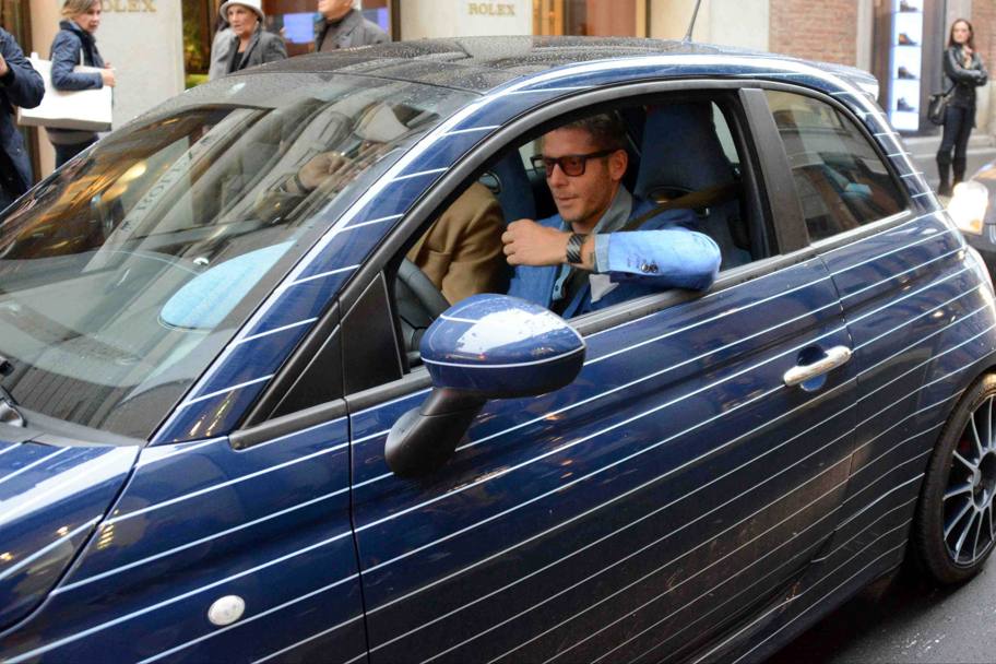 La 500 Abarth gessata di Lapo Elkann