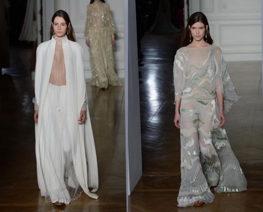 Abiti da cerimonia con pantaloni a palazzo