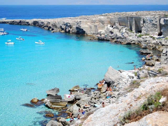 Cala Rossa Favignana spiagge più belle d'europa