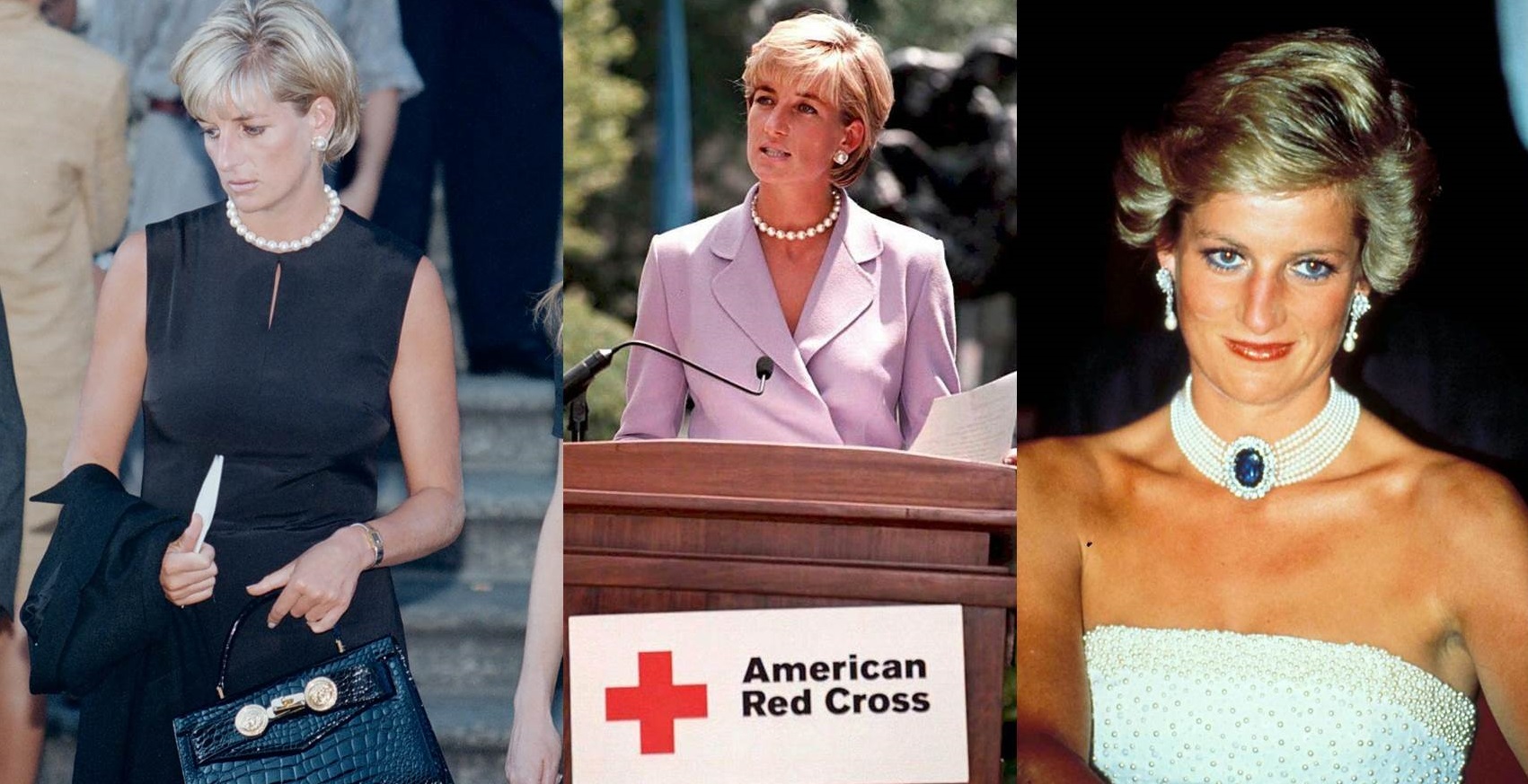 Diana con collane di perle
