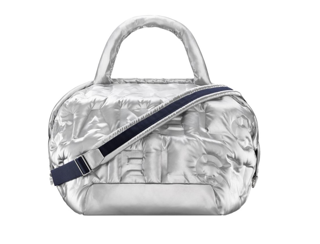 Borsa a mano argento oversize