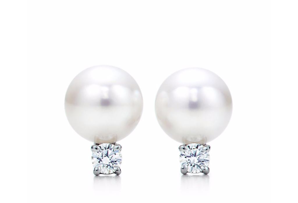Orecchini con perle e diamanti Tiffany