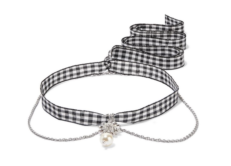 Collana Miu Miu in argento con perla collane 2018