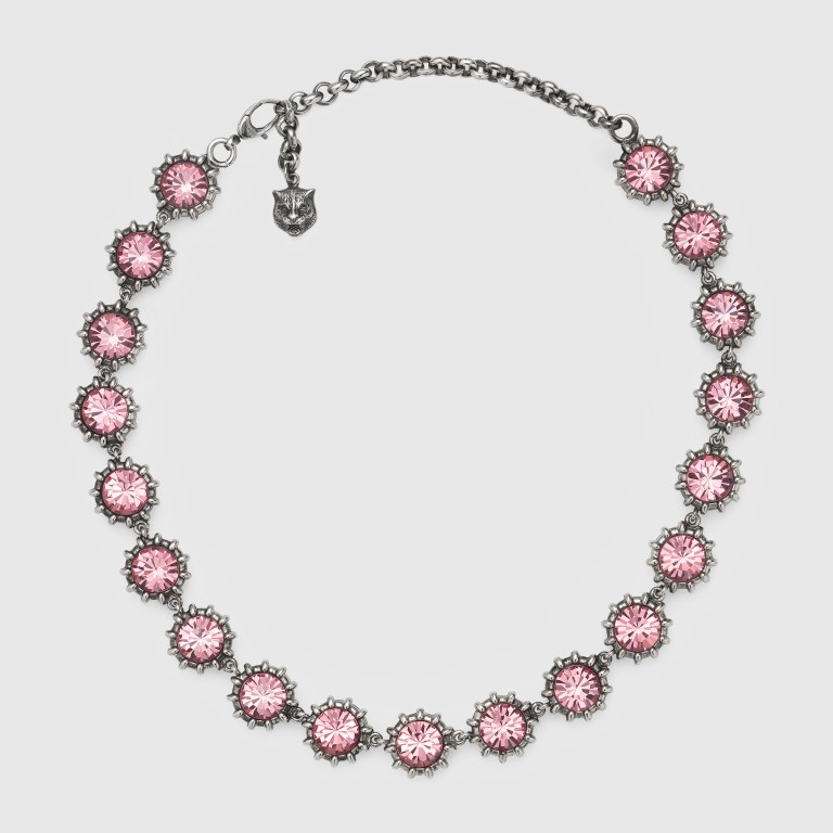 Collana con cristalli rosa Gucci collane 2018