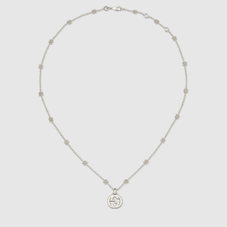 Collana in argento con ciondolo Gucci 2018