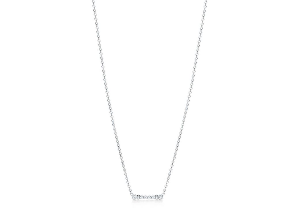 Collana in platino con diamanti Tiffany
