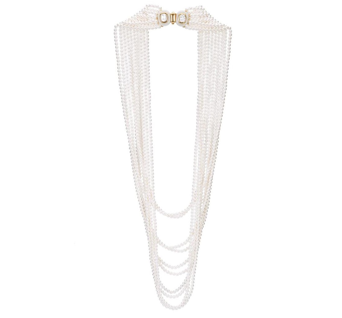 Collana lunga di perle Oscar De La Renta