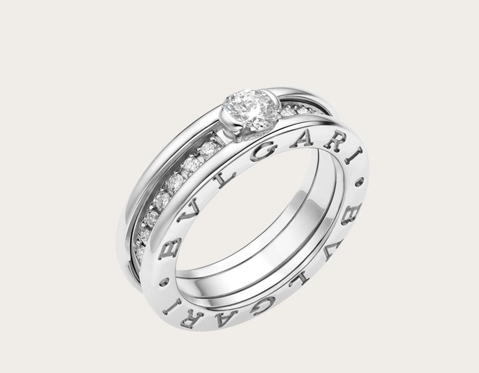 Anello Bulgari in oro con diamanti