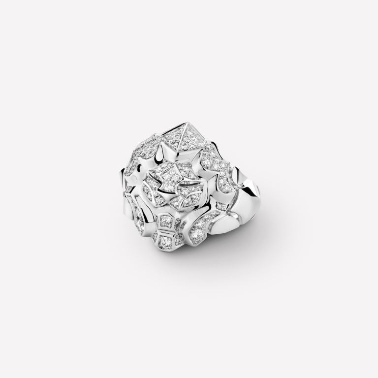 Anello Chanel Sous Le Signe Du Lion in oro bianco con diamanti 2018