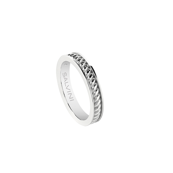 Anello da uomo in argento con diamanti Salvini Gioielli san valentino 2018