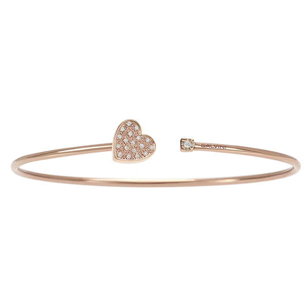 Bracciale in oro rosa con diamanti Salvini Gioielli 2018