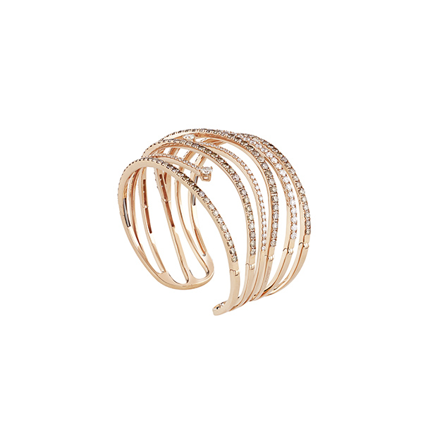 Bracciale in oro rosa con diamanti Constellations Materpiece Salvini Gioielli