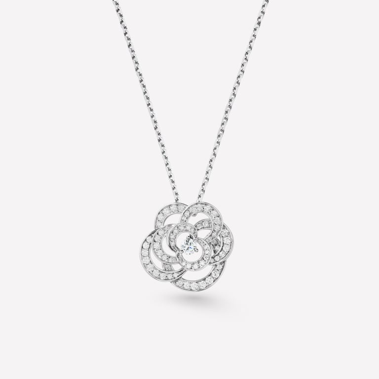 Collana in oro bianco con diamanti Chanel regali san valentino per lei