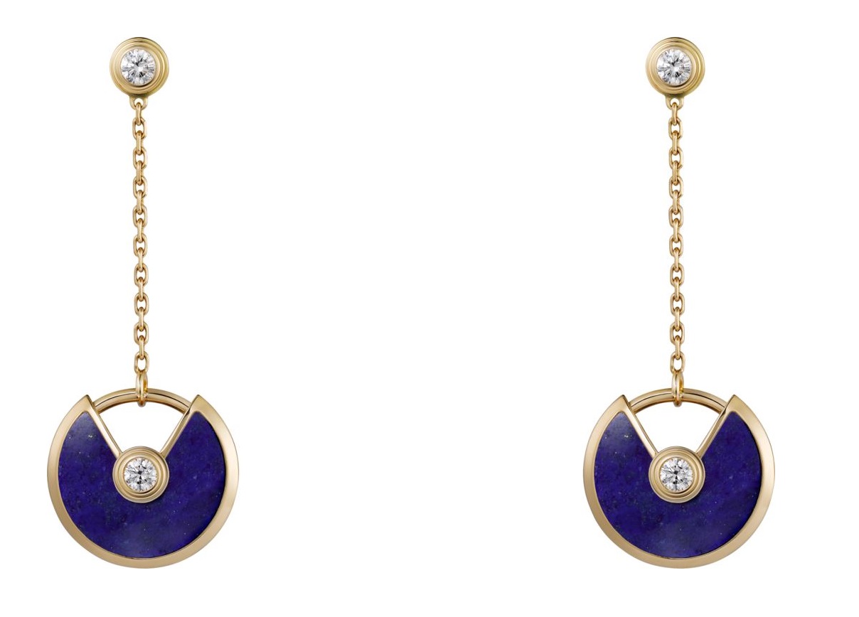 Orecchini Cartier lunghi con lapislazzuli