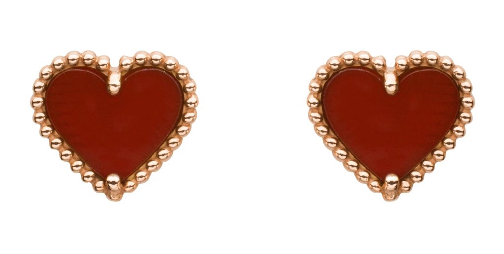 Orecchini Van Cleef & Arpels in oro rosa san valentino 2018