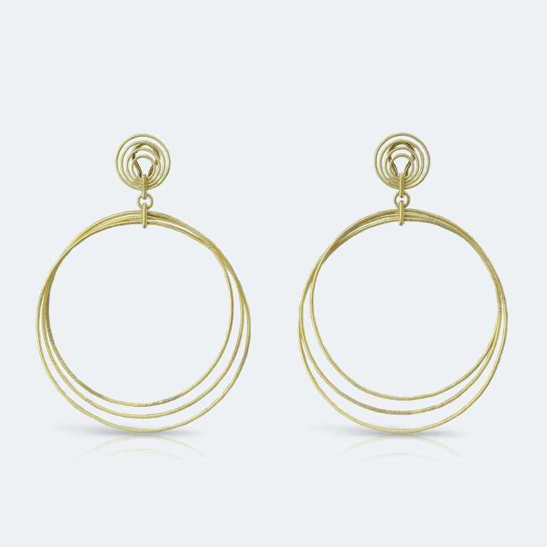Orecchini a cerchio in oro giallo Buccellati 2018