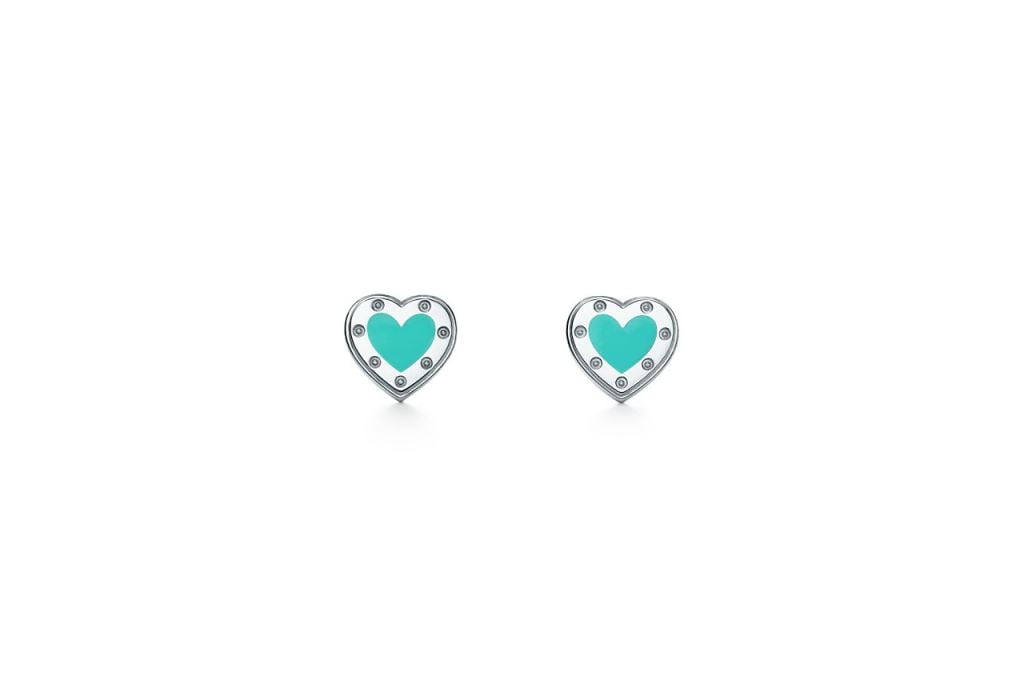 Orecchini a forma di cuore in argento Tiffany 2018