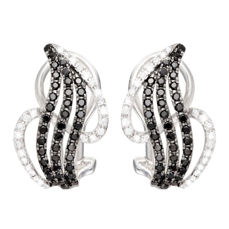 Orecchini in oro bianco 18K con diamanti Stroili Oro 2018