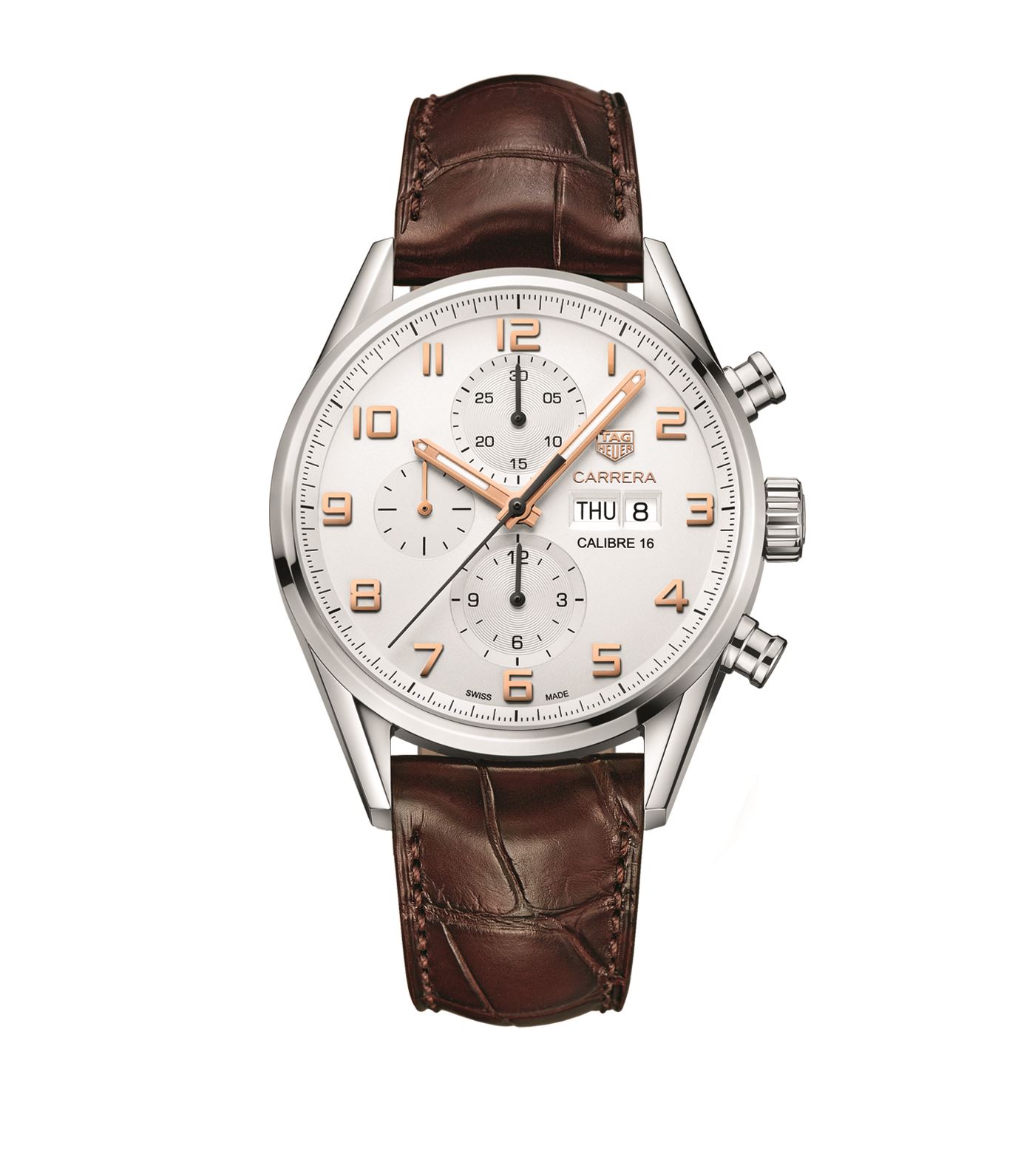 Tag Heuer Carrera 43mm cronografo con cinturino in alligatore regali san valentino 2018