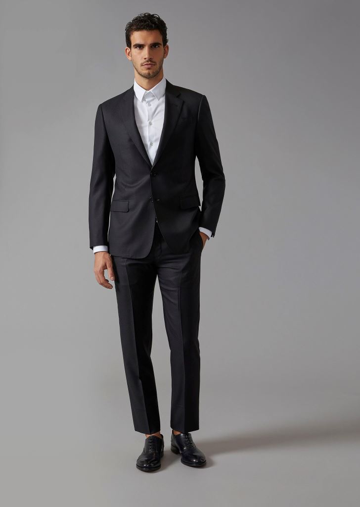 Abito da cerimonia uomo Armani Linea Soft In Lana E Seta