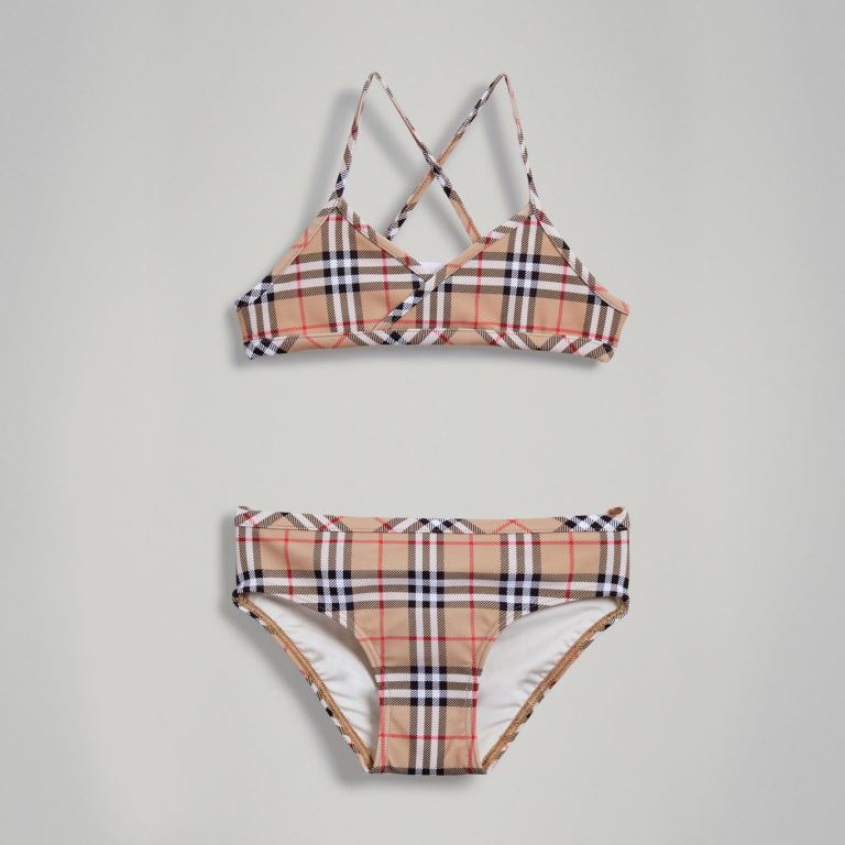 Bikini check per bambina Burberry