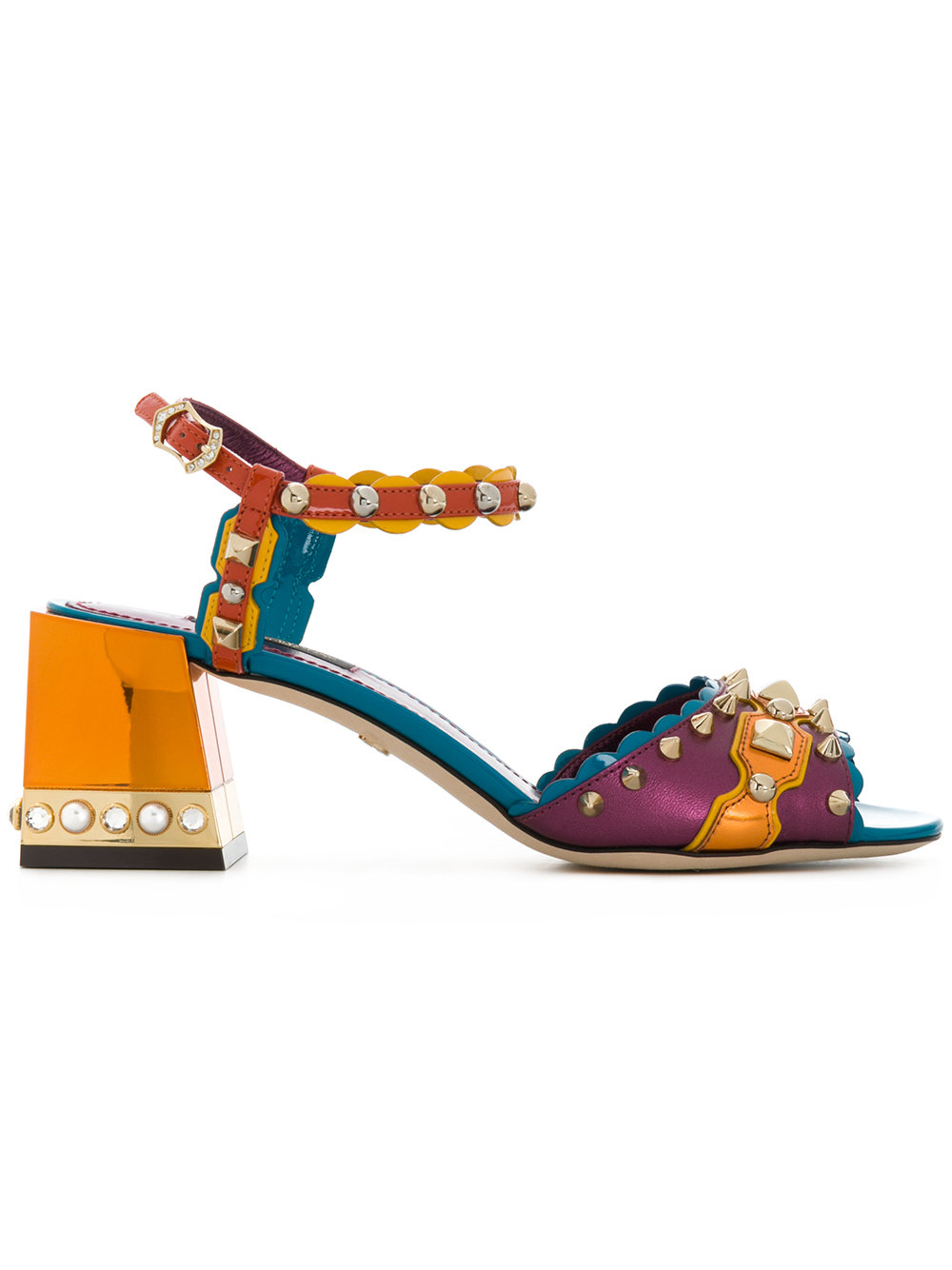 Sandali bassi decorati Dolce & Gabbana