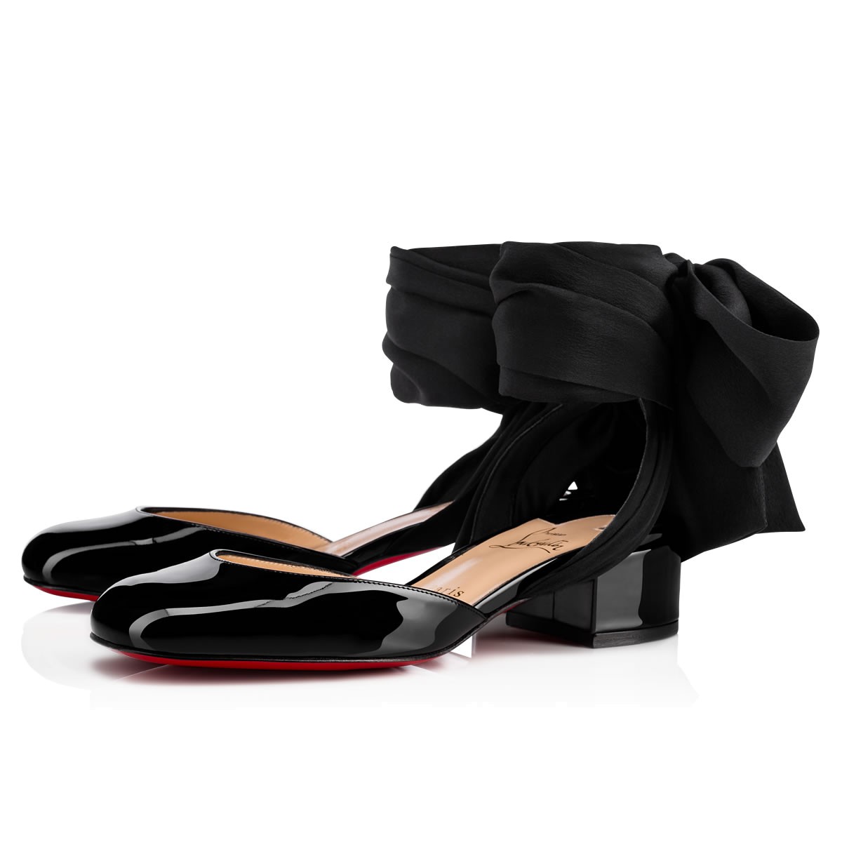 Ballerine con cinturino in raso Christian Louboutin