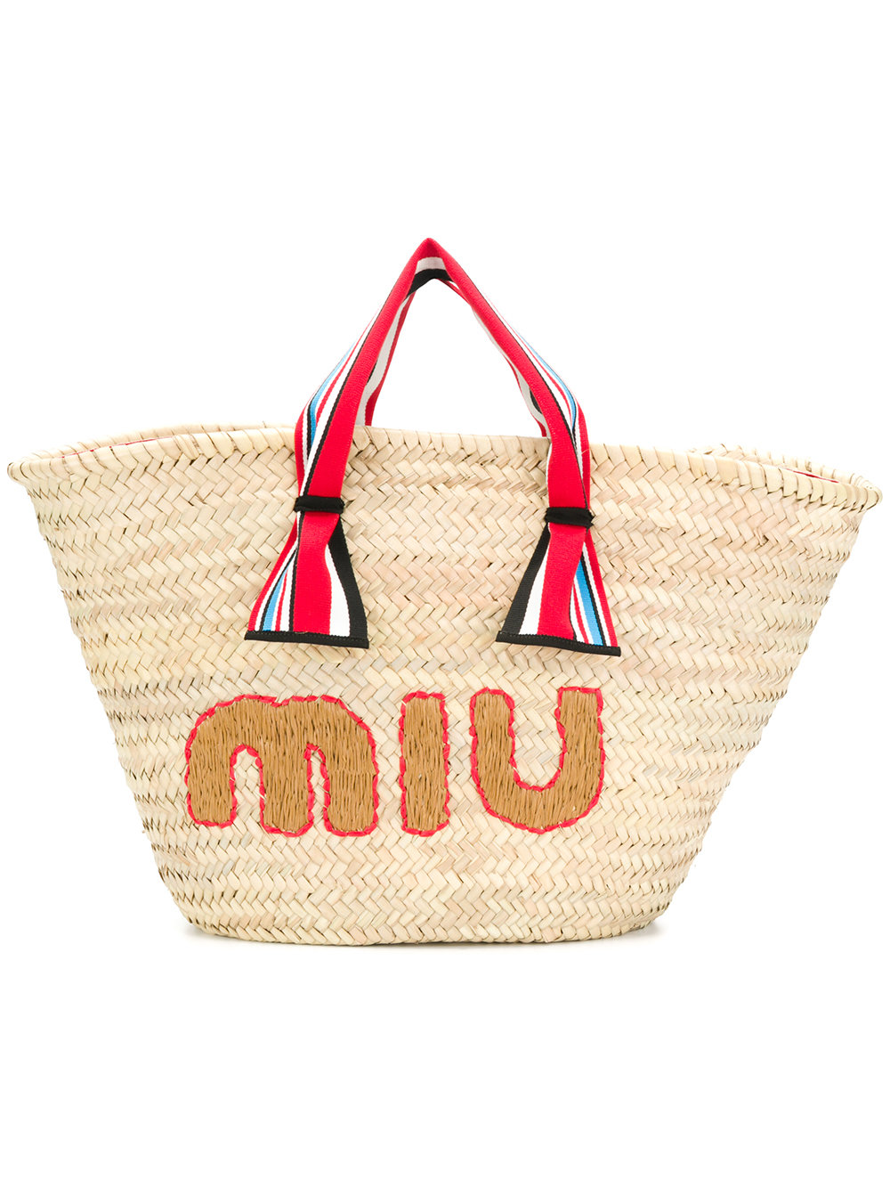Borsa mare di paglia Miu Miu