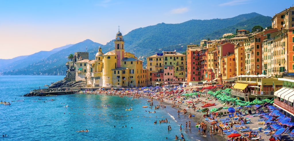 La spiaggia di Camogli