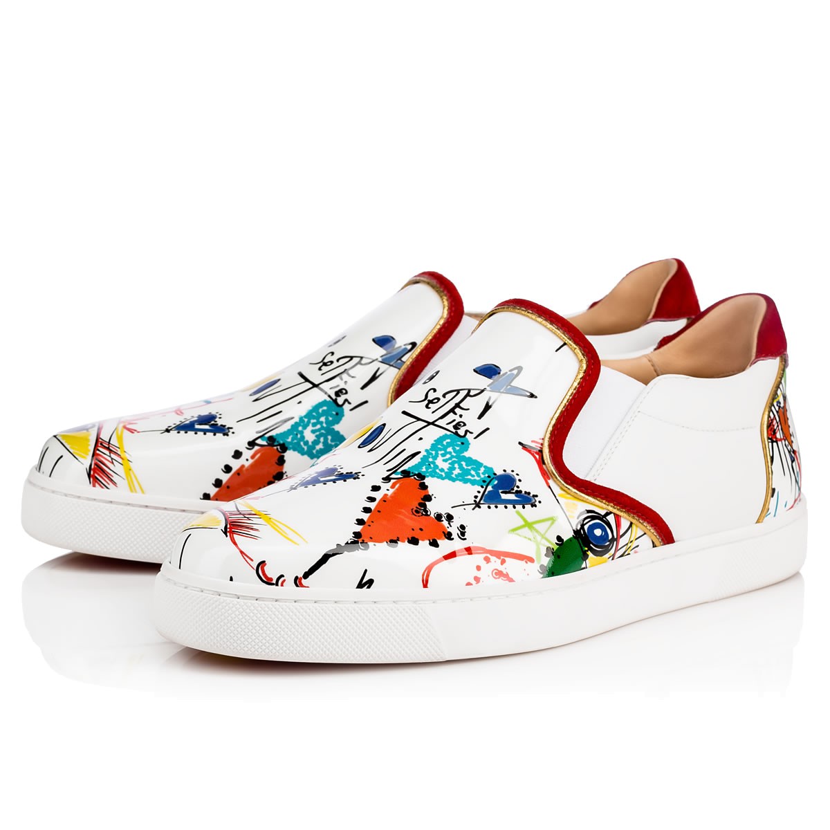 Slip on sneakers stampate Christian Louboutin