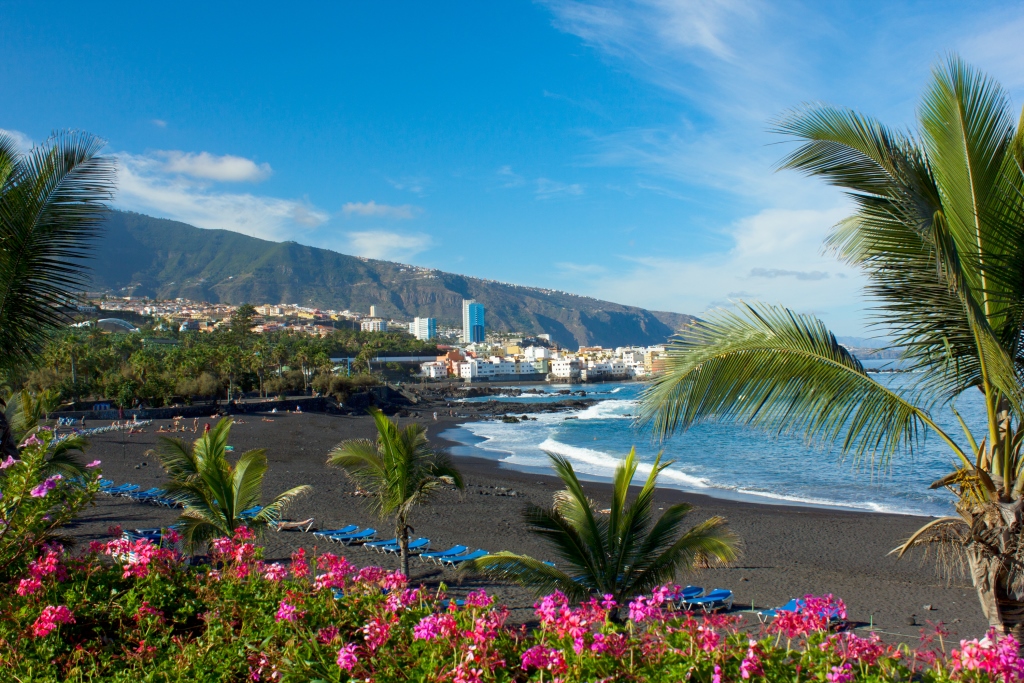 spiagge nere in italia e in europa spiagga di tenerife