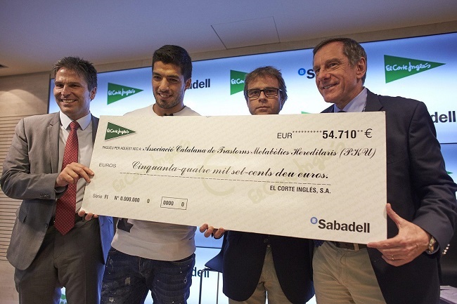 Luis Suarez sponsors charity event