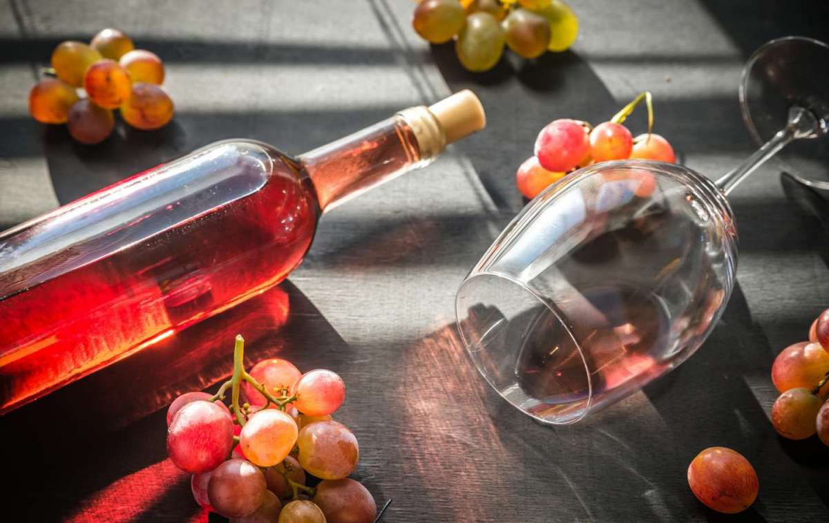 Rose Wine Glass