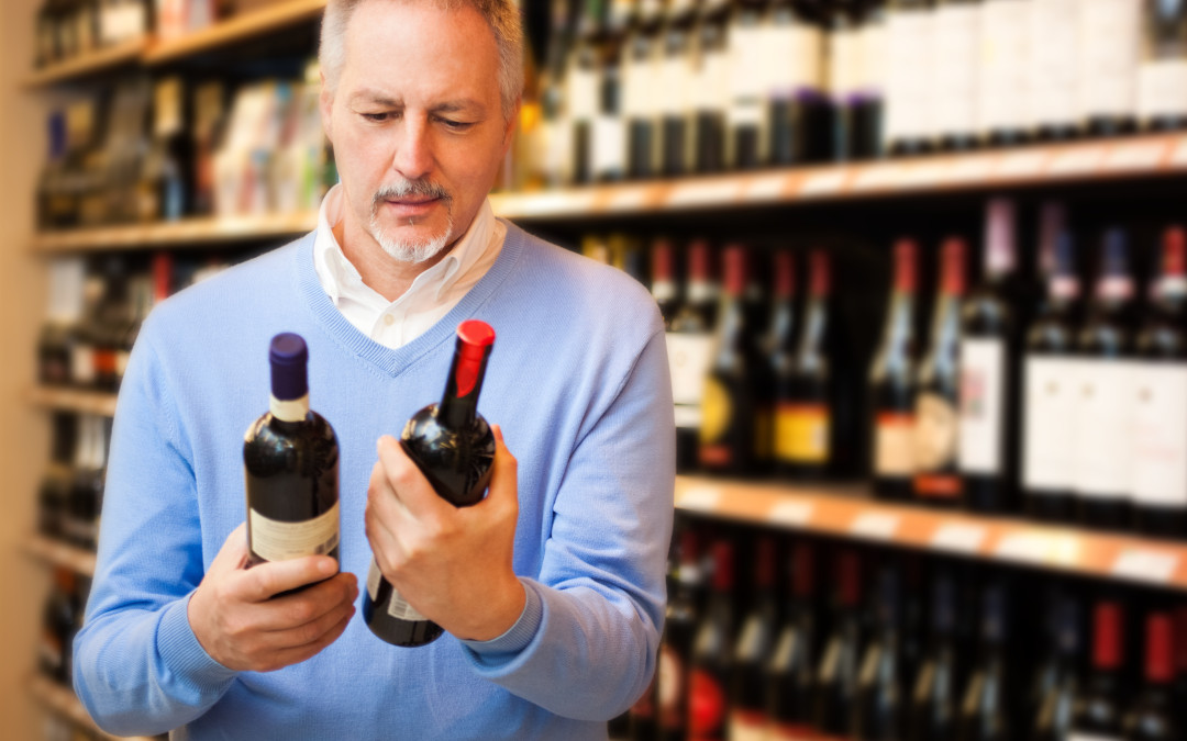 Man choosing wine