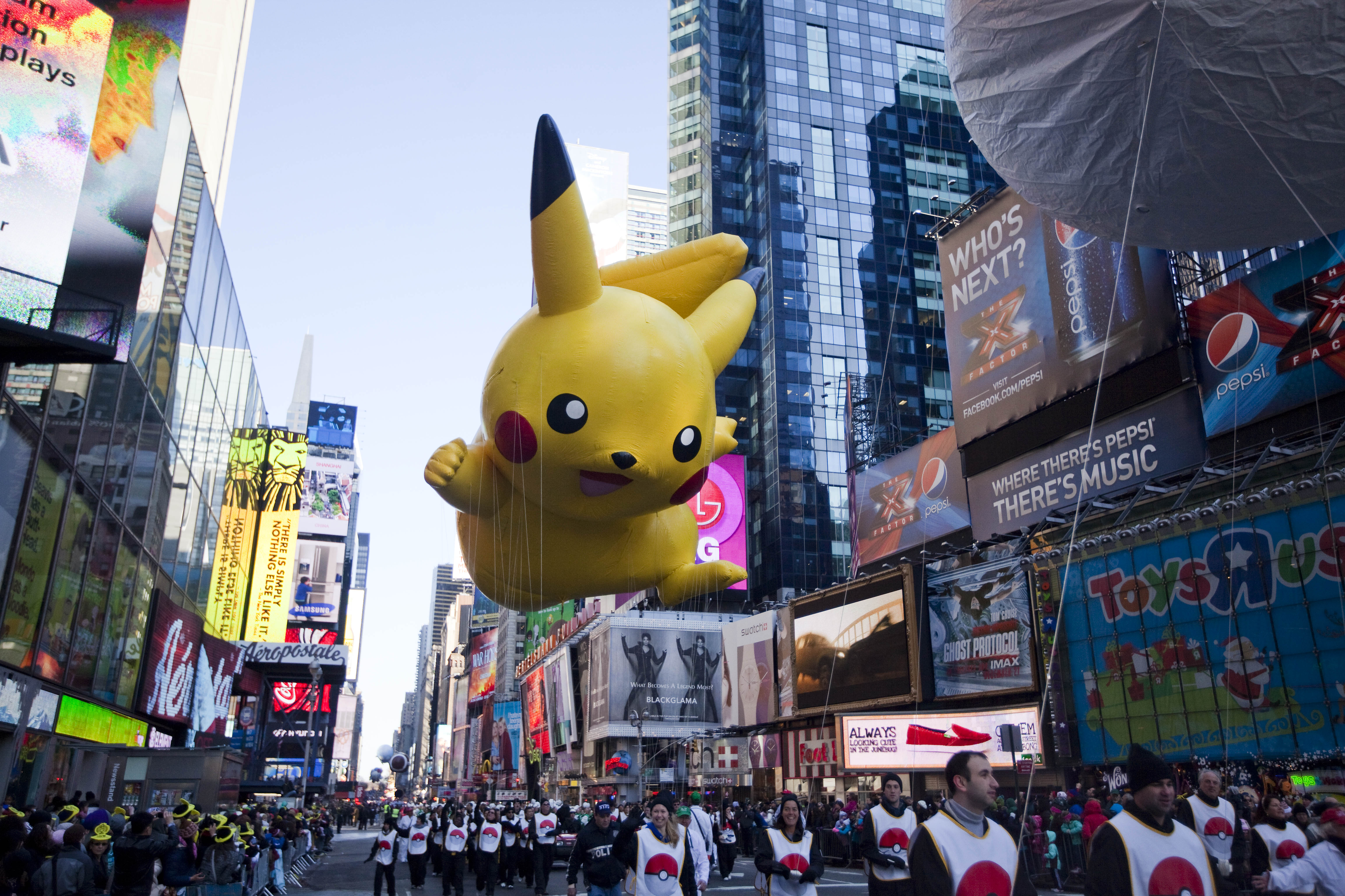 Macy's Legendary Thanksgiving Day Parade Winds Through New York City