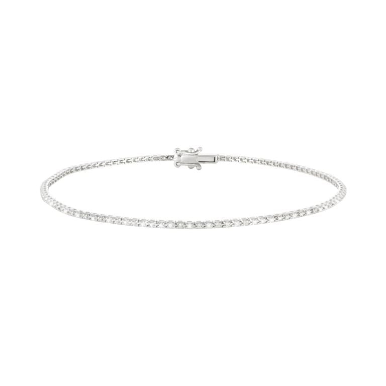 Bracciale da tennis Stroili Oro in oro bianco 18 carati con diamanti