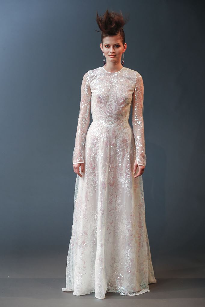 Abito da sposa scivolato Naeem Khan collezione 2019