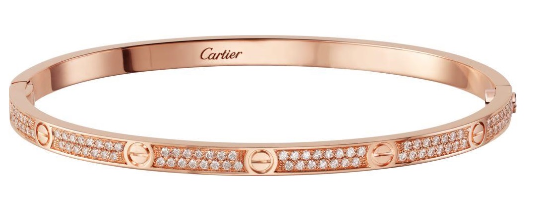 Bracciale Cartier in oro rosa gioielil autunno inverno 2018 2019
