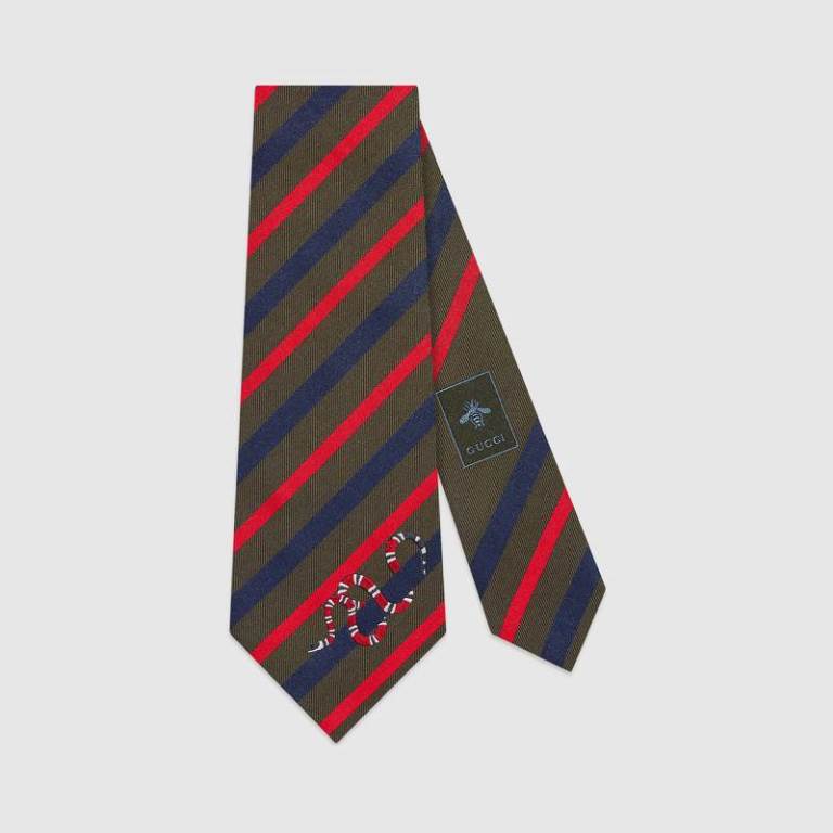 Cravatta uomo regimental a righe Gucci cravatte uomo 2018-2019