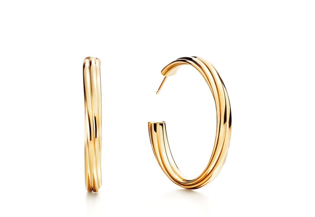 Orecchini a cerchio in oro Tiffany 2018 2019