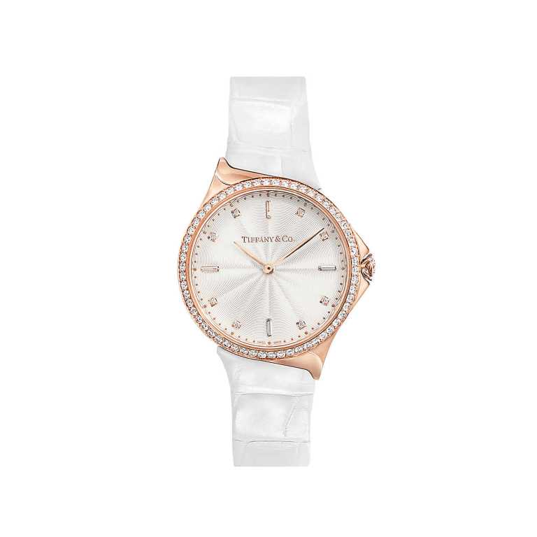 Orologio Tiffany in oro rosa con diamanti orologi donna autunno inverno 2018 2019