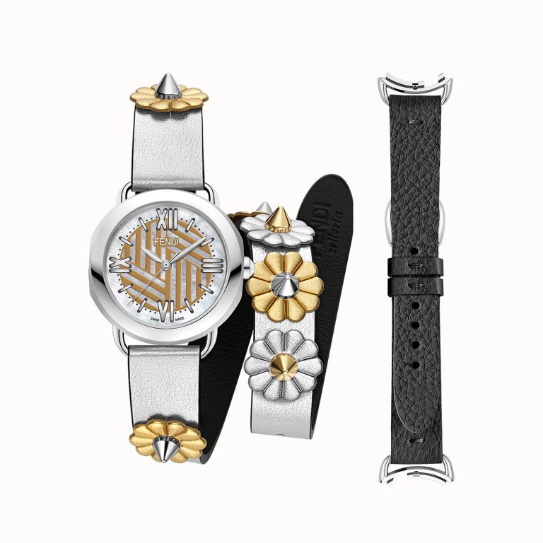 Orologio a bracciale Fendi Selleria 36 mm con 2 cinturini intercambiabili orologi donna autunno inverno 2018 2019