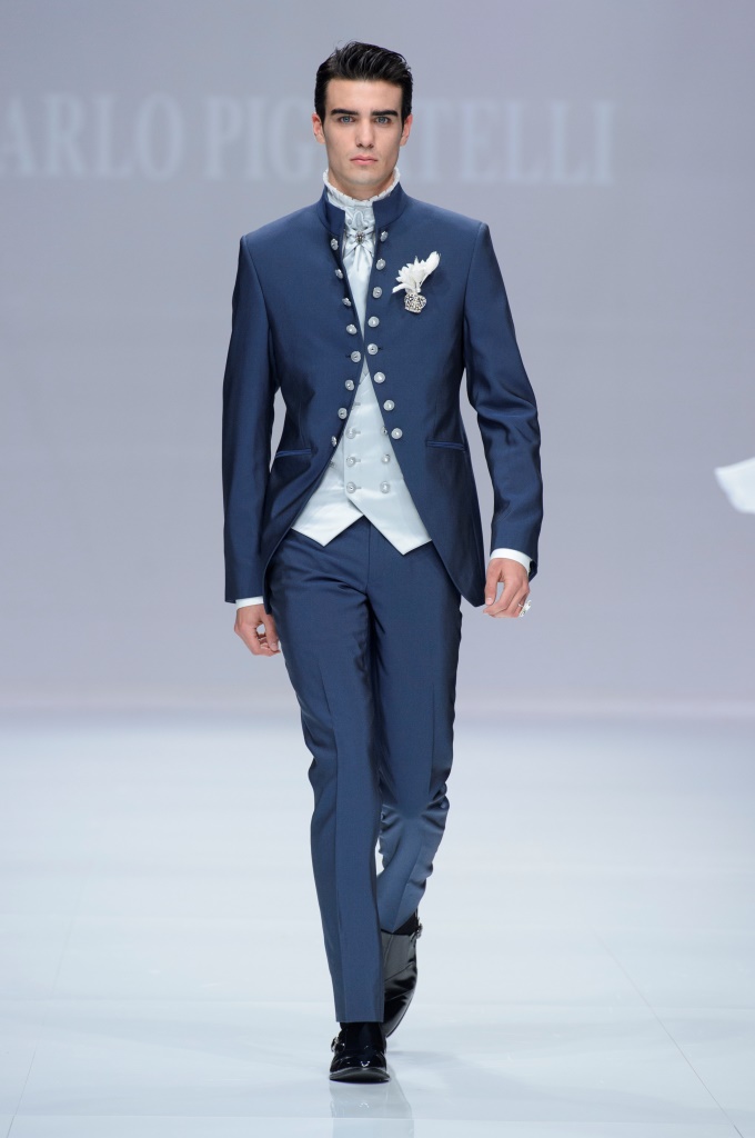 Abito uomo elegante Carlo Pignatelli blu