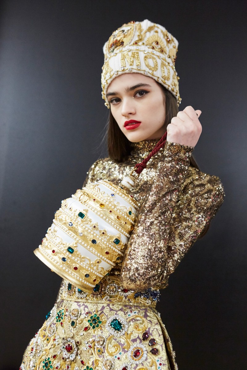 Cappello di lana con logo e applicazioni Dolce & Gabbana